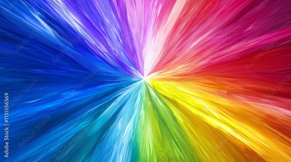 Fototapeta premium Vibrant Abstract Airy Colors in Motion