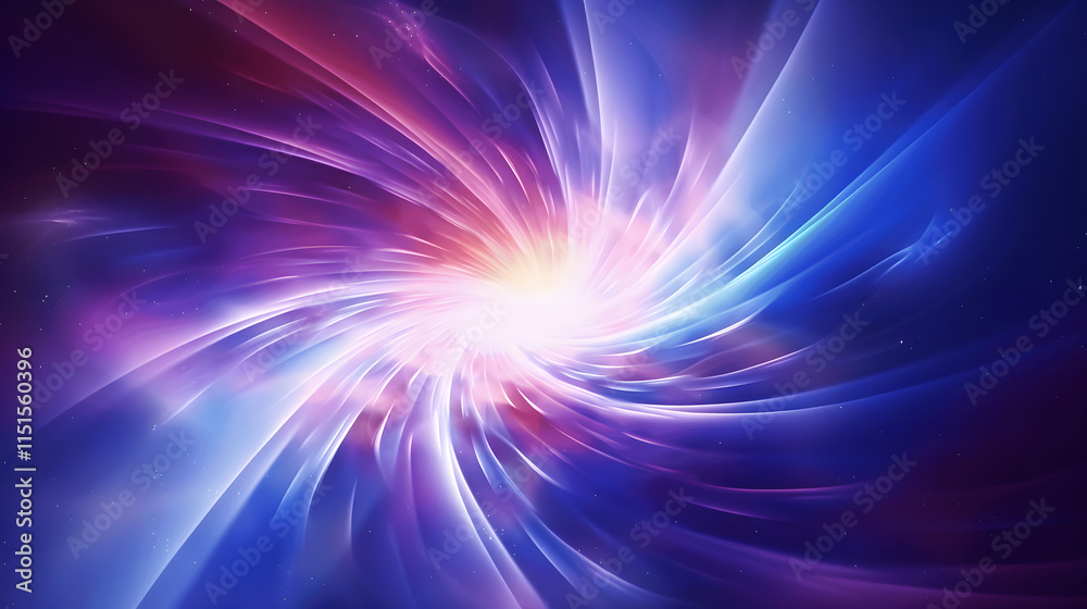 Vibrant Abstract Swirl of Colorful Light and Energy in Space Vibrant Abstract Swirl of Colorful Light and Energy in Space