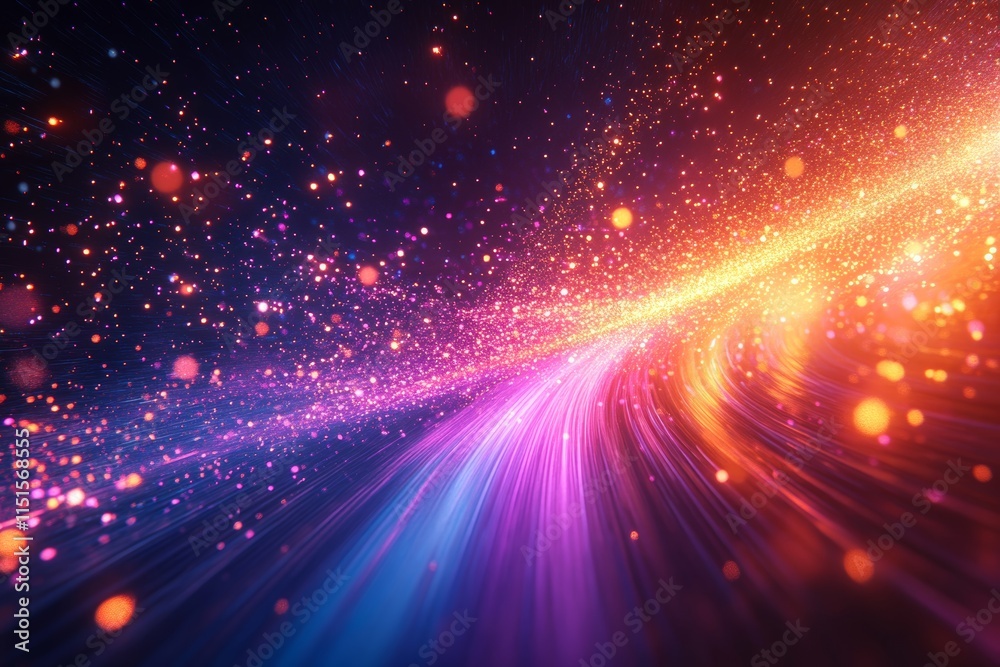 Dynamic holographic effects blending vibrant radiant glowing tones. Generative AI Dynamic holographic effects blending vibrant radiant glowing tones. Generative AI