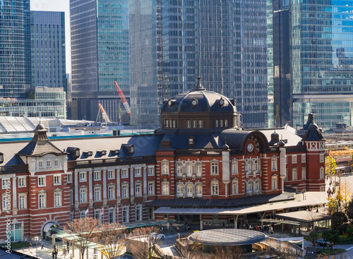Obraz na płótnie 東京駅 w salonie