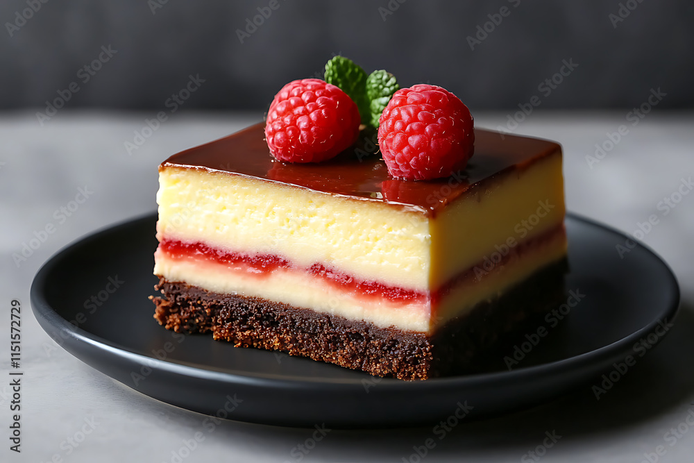 Scrumptious Raspberry Chocolate Cheesecake Slice Scrumptious Raspberry Chocolate Cheesecake Slice