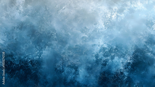 Wallpaper Mural Stunning Abstract Ice Texture: Frozen Blue Hues Background Torontodigital.ca