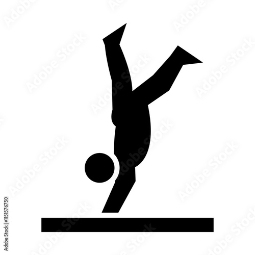 Gymnastics glyph icon