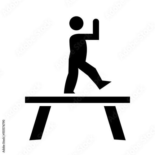Balance Beam glyph icon