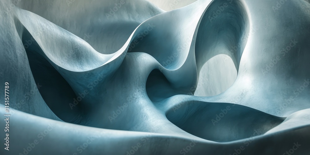 Obraz premium Enigmatic abstract forms evoking mystery and curiosity. Generative AI