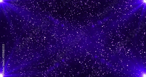 4K Dust light shines particles flying bokeh. Particles flying upwards with moving light. Abstract Particle for Award, Luxury, Glitter, Water, celebration, new year. Bright particles for celebration.