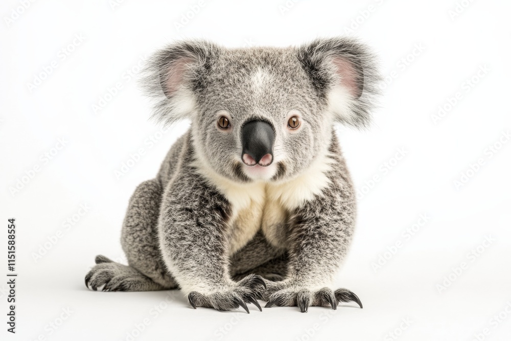 Obraz premium a cute koala on a white background