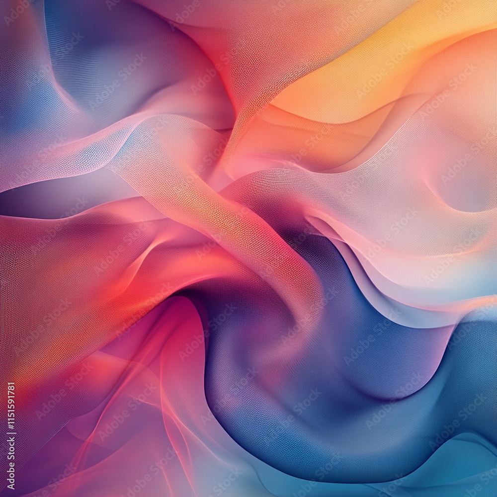 Obraz premium Soft Flowing Gradient Mesh Abstract Background