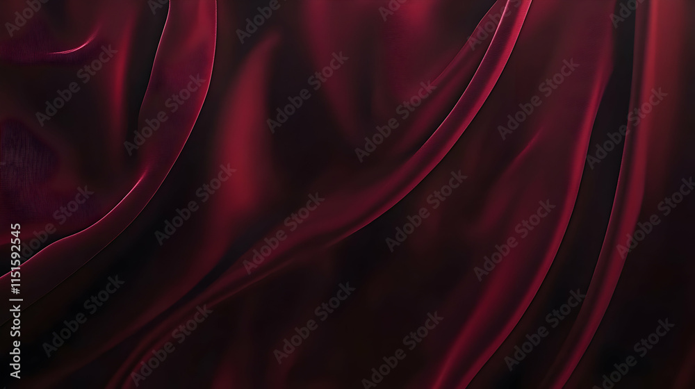 Obraz premium Luxurious Red Silk Fabric Texture: Elegant Background