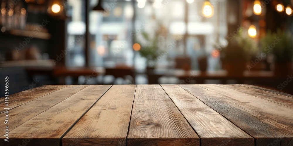 Empty wooden table with a blurred coffee shop interior background creates a perfect setting for product display. Use the empty wooden table for montages or to showcase your products effectively. Empty wooden table with a blurred coffee shop interior background creates a perfect setting for product display. Use the empty wooden table for montages or to showcase your products effectively.