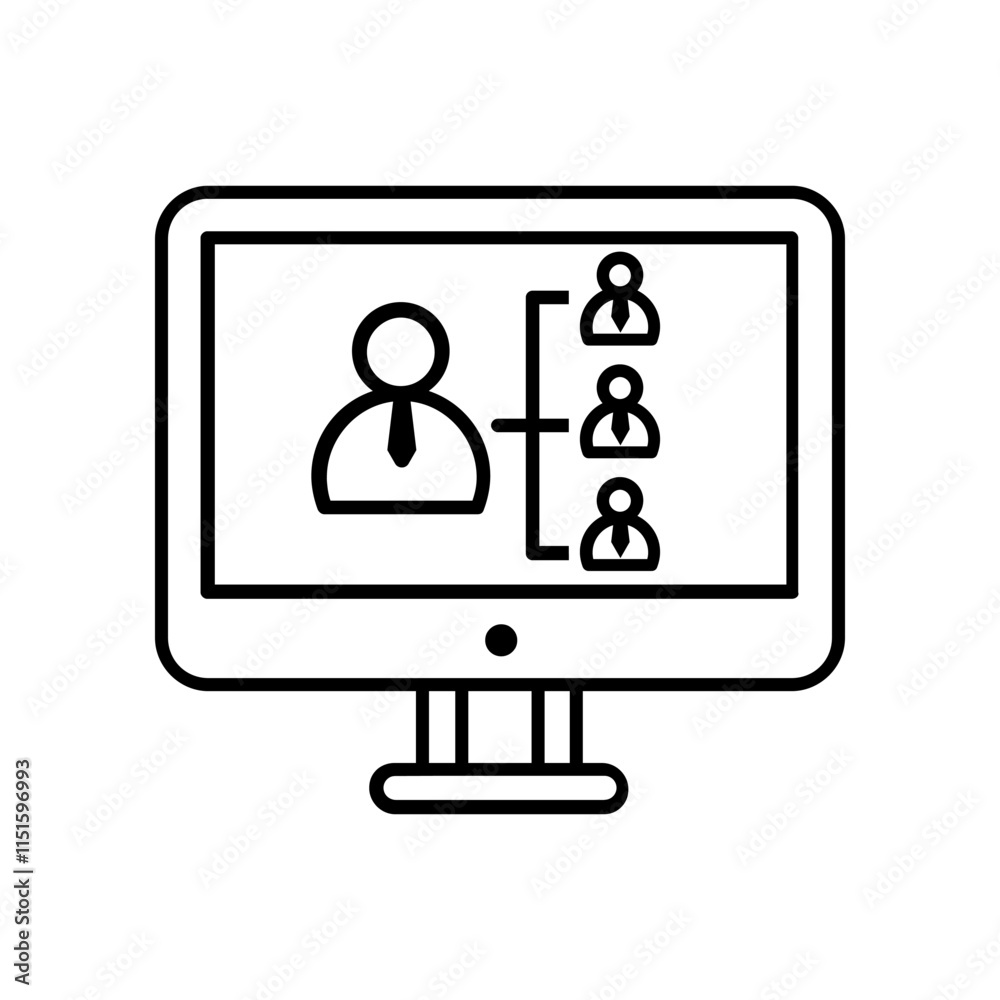 Business icon vector. Management illustration sign. Personnel Management symbol or logo. Business icon vector. Management illustration sign. Personnel Management symbol or logo.