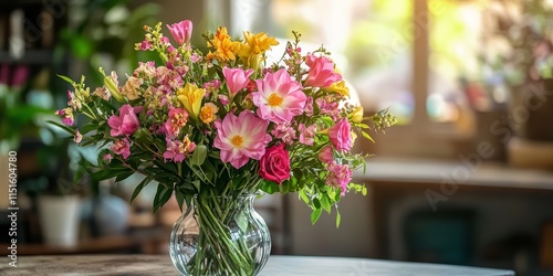 Wallpaper Mural Prepare a beautiful flower arrangement in a vase to enhance decoration and layout, creating a refreshing and comfortable atmosphere for a seminar meeting. A beautiful flower can elevate any setting. Torontodigital.ca