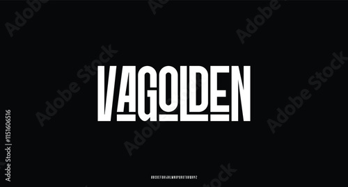Modern Sport Font. Typeface urban style fonts for technology, digital, movie, logo design. Alphabet Collections
