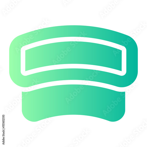 sun visor gradient icon