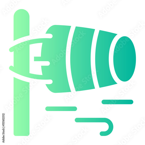 wind direction gradient icon
