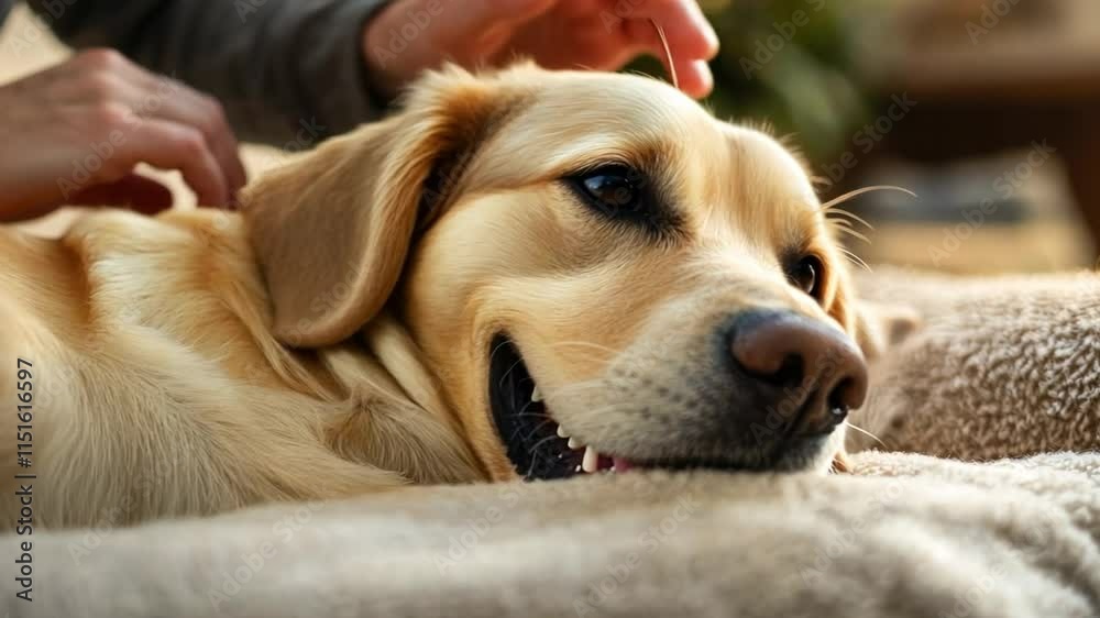 Acupuncture for pets, veterinarian treating animal Acupuncture for pets, veterinarian treating animal