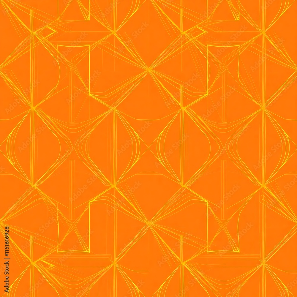 Abstract Orange Geometric Pattern: A captivating seamless pattern of overlapping geometric shapes in vibrant orange and gold, creating a mesmerizing visual rhythm. Abstract Orange Geometric Pattern: A captivating seamless pattern of overlapping geometric shapes in vibrant orange and gold, creating a mesmerizing visual rhythm.