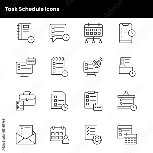Task Schedule Icons