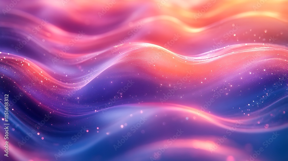 Abstract Pink and Purple Wavy Cosmic Background Abstract Pink and Purple Wavy Cosmic Background