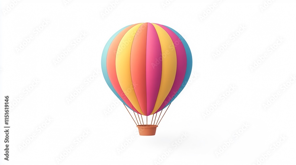 Fototapeta premium Modern Balloon Icon Vector Isolated on White Background for Graphic Design Projects