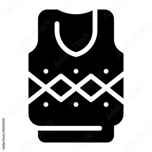 sweater glyph icon