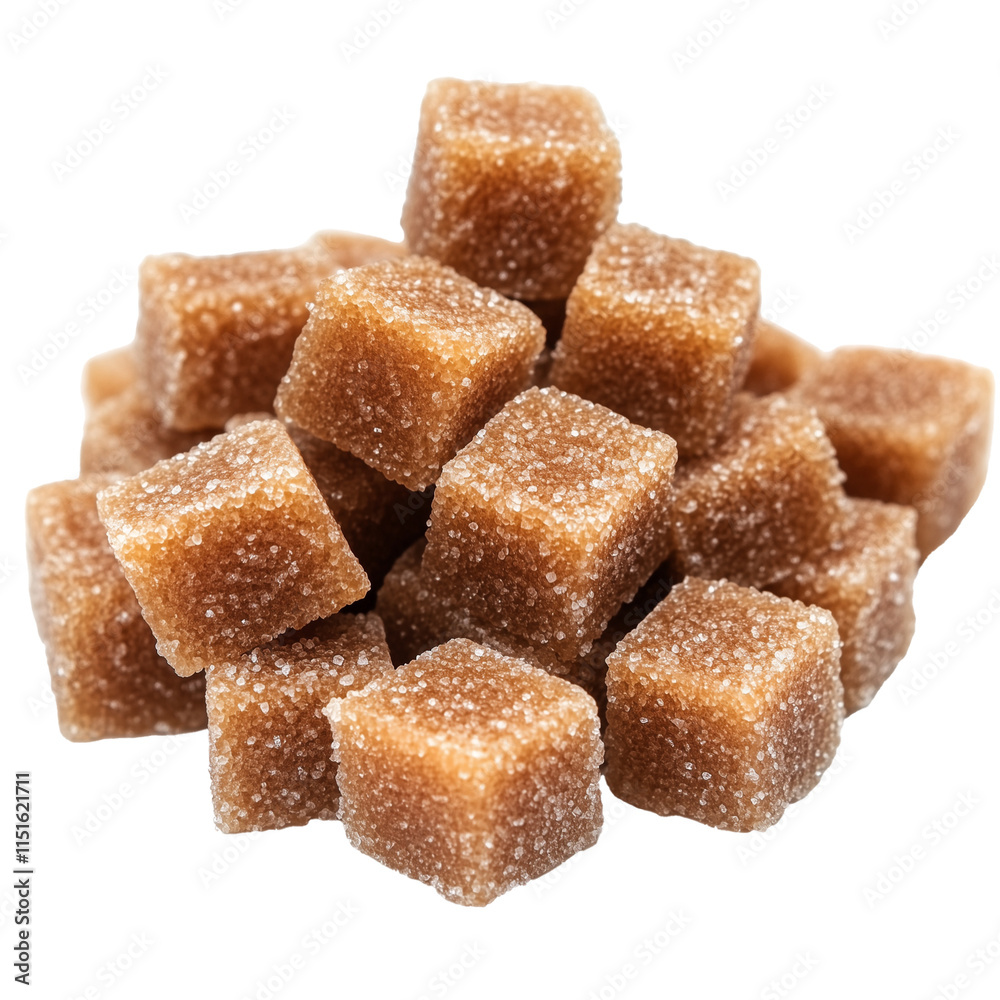 Brown Sugar Cubes Stacked Brown Sugar Cubes Stacked