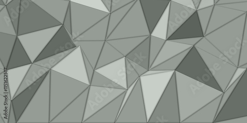 
Pattern with polygon mosaic background - polygonal - gray wallpaper - vector illustration