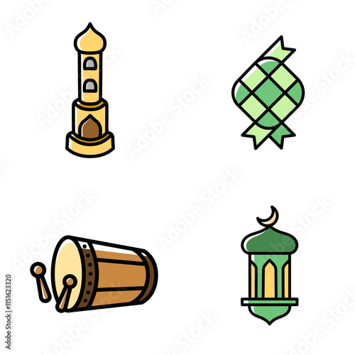 Illustration needs for Ramadan, vector Ramadan icon