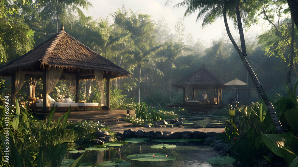 Tropical Getaway: Luxurious Resort in a Tranquil Oasis Tropical Getaway: Luxurious Resort in a Tranquil Oasis