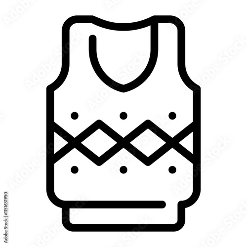 sweater line icon