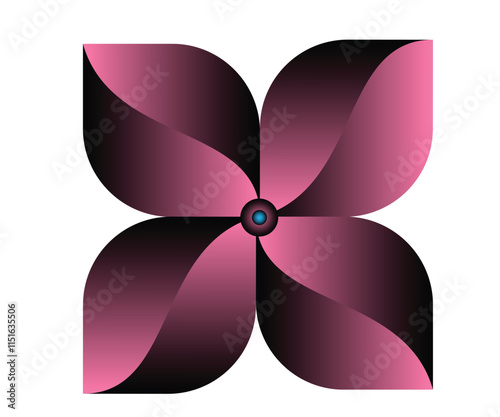 Simple, dark pink flowers