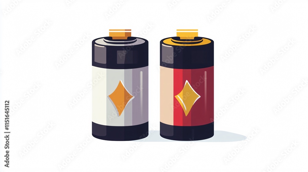 Flat Battery Icon Vector Isolated on White Background for Graphic Design Flat Battery Icon Vector Isolated on White Background for Graphic Design