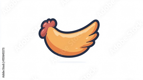 Chicken Wing Line Vector Icon for Design Projects