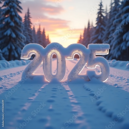 Wallpaper Mural Welcome 2025: A Stunning Winter Wonderland Backdrop Torontodigital.ca