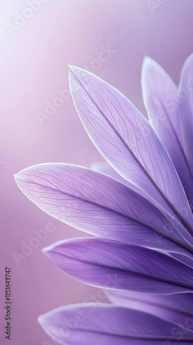 A close up of a purple flower on a pink background