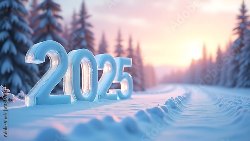 Wallpaper Mural Welcome 2025: A Stunning Winter Wonderland Backdrop Torontodigital.ca