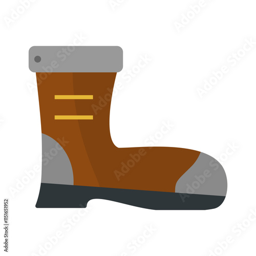 Camping Boot Vector Icon