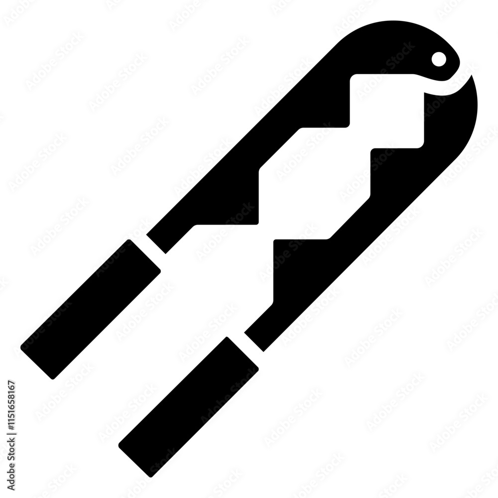 Nut Cracker Glyph Icon, Black And White Glyph Icon Symbol Nut Cracker Glyph Icon, Black And White Glyph Icon Symbol