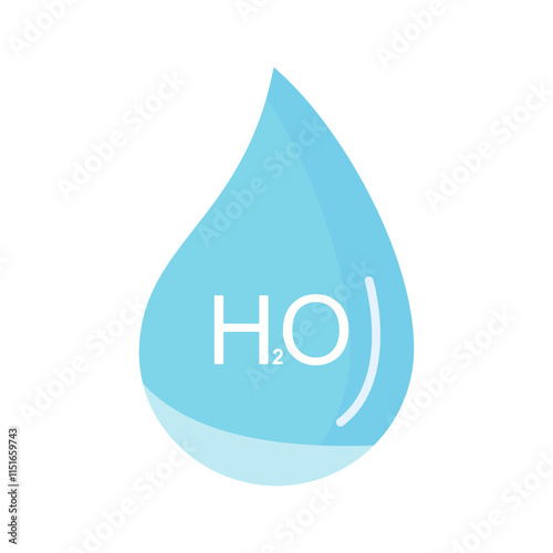 H2O Vector Icon