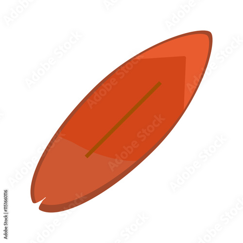 Obraz na płótnie Surfing board Vector Icon w salonie
