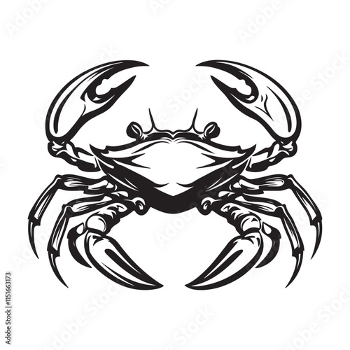 Crab Vector Images. Crab logo vector design illustration isolated on white background.