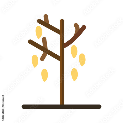 Falling Leaves Vector Icon