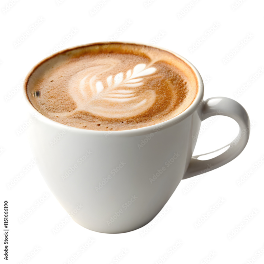 Obraz premium latte isolated on white background