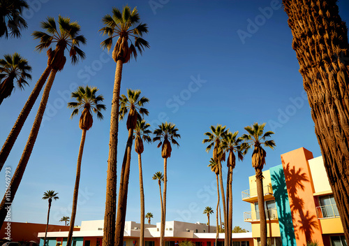 Palm trees in Los Angeles, California, United States of America