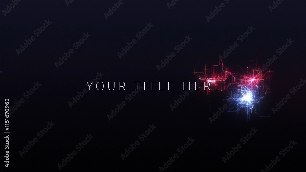 Digital Grid Motherboard Computer Title Intro Stock Template | Adobe Stock