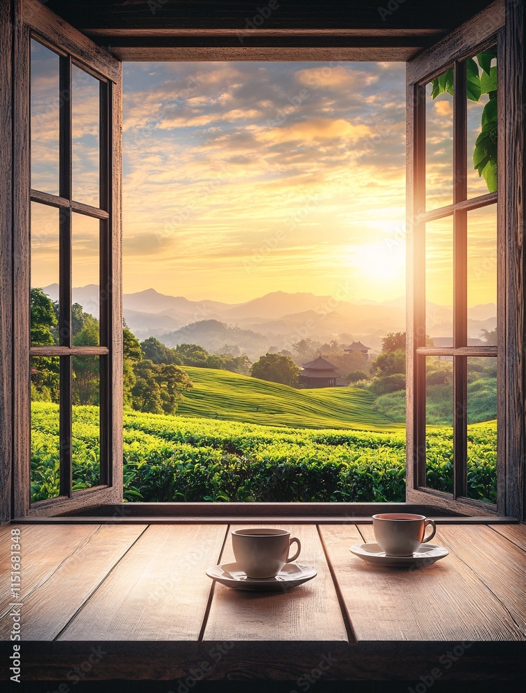 Obraz premium view from the window