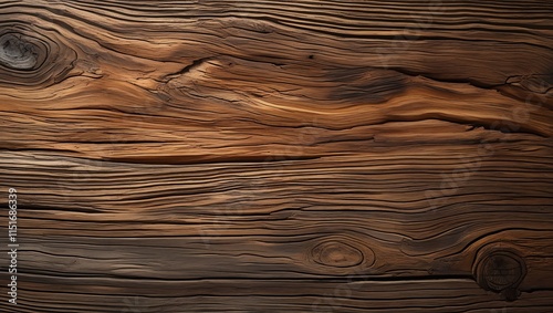 Dark brown wood grain with textured knots and lines, perfect for rustic backgrounds and nature-inspired designs. Great for interior decor
