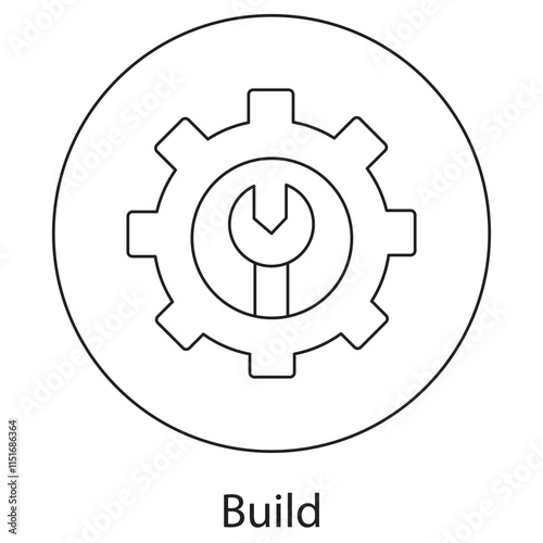 Build Icon, Mastering the Art of Construction and Design, Building the Future Innovative Techniques and Sustainable Solutions Icons, vector