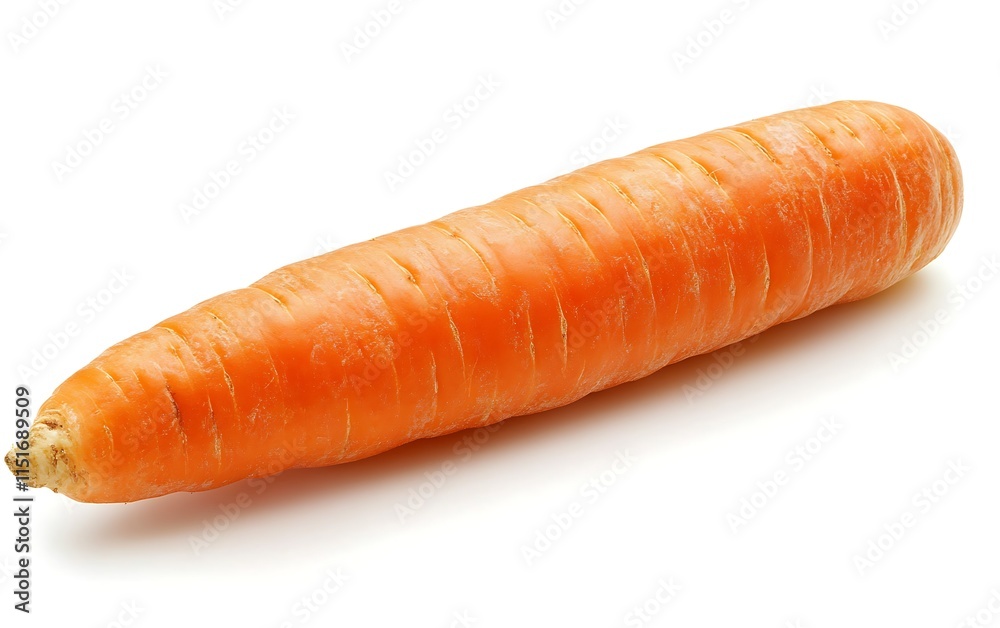Single fresh orange carrot isolated on white background. (1) Single fresh orange carrot isolated on white background. (1)