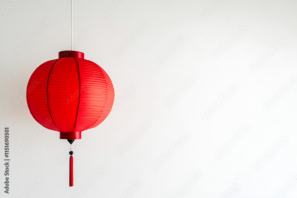 Obraz premium Red Chinese paper lantern